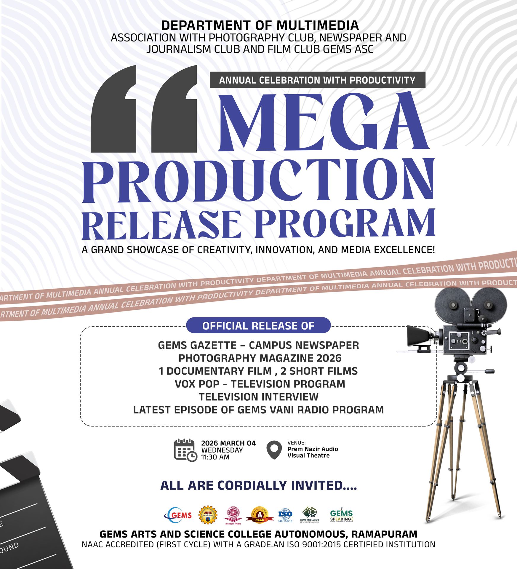 MEGA PRODUCTION RELEASE PROGRAM