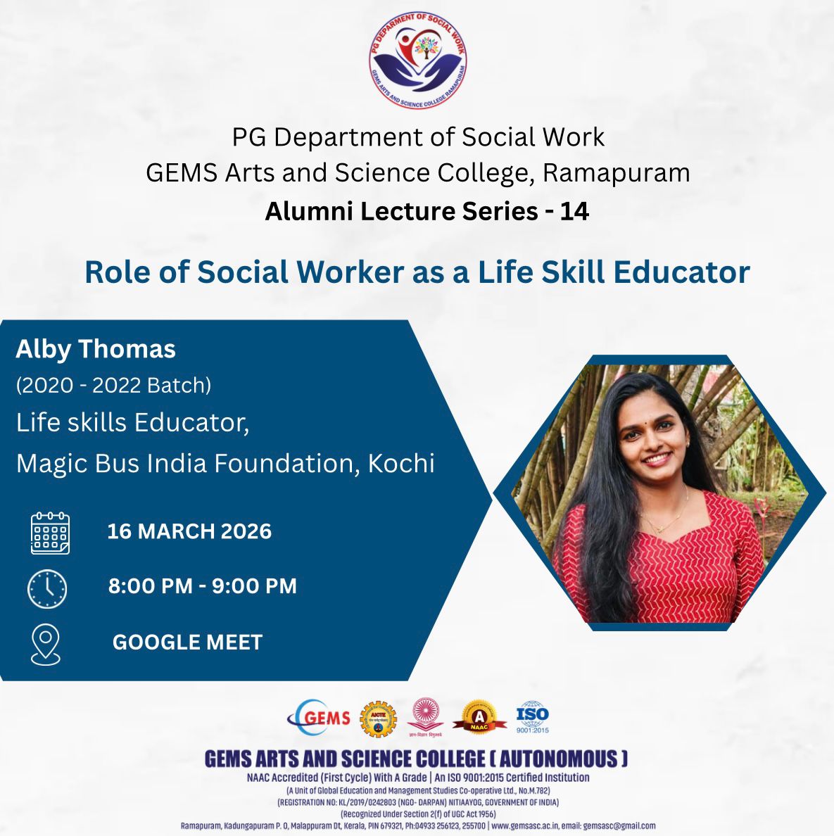 “Role of Social Worker as a Life Skill Educator."