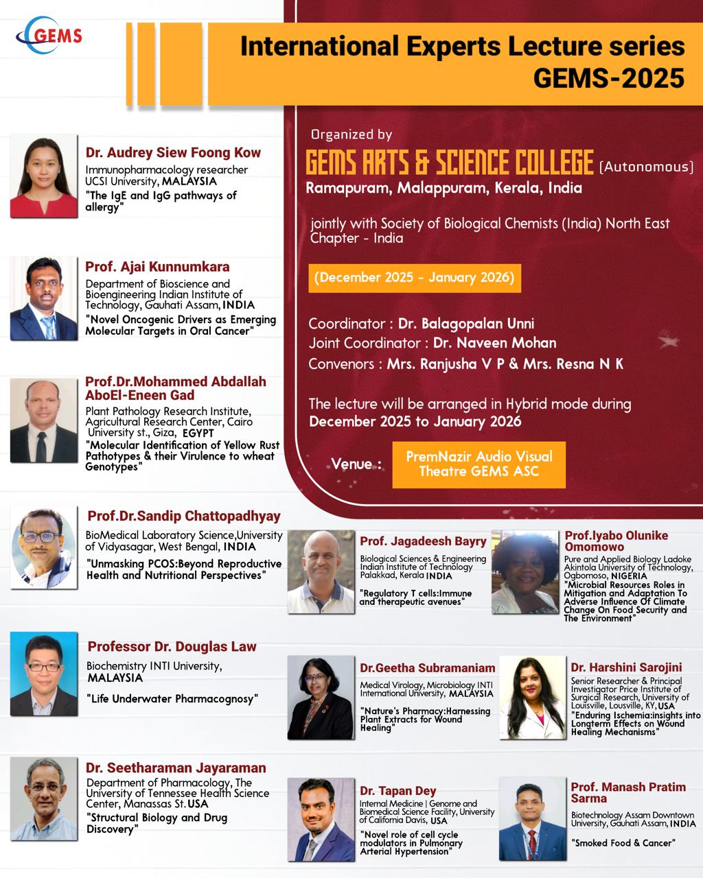 The International Experts Lecture Series (IELS)