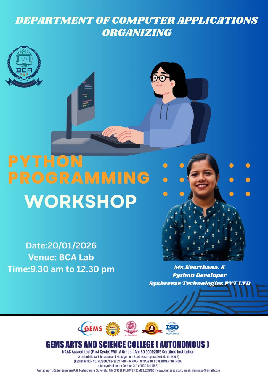 Hands-on Session on the topic “Python Programming”