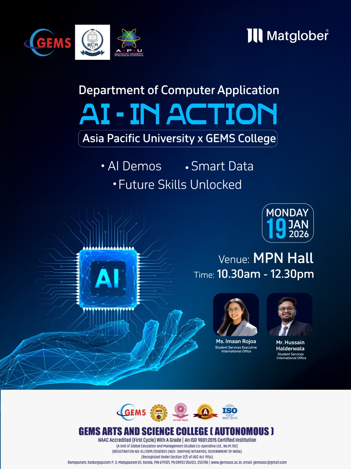 Career guidance program titled “AI: An Action”