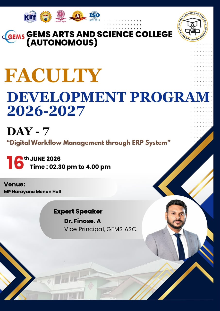 Day 7 - Faculty Development Program (FDP) 2026–2027 | GemsCollege