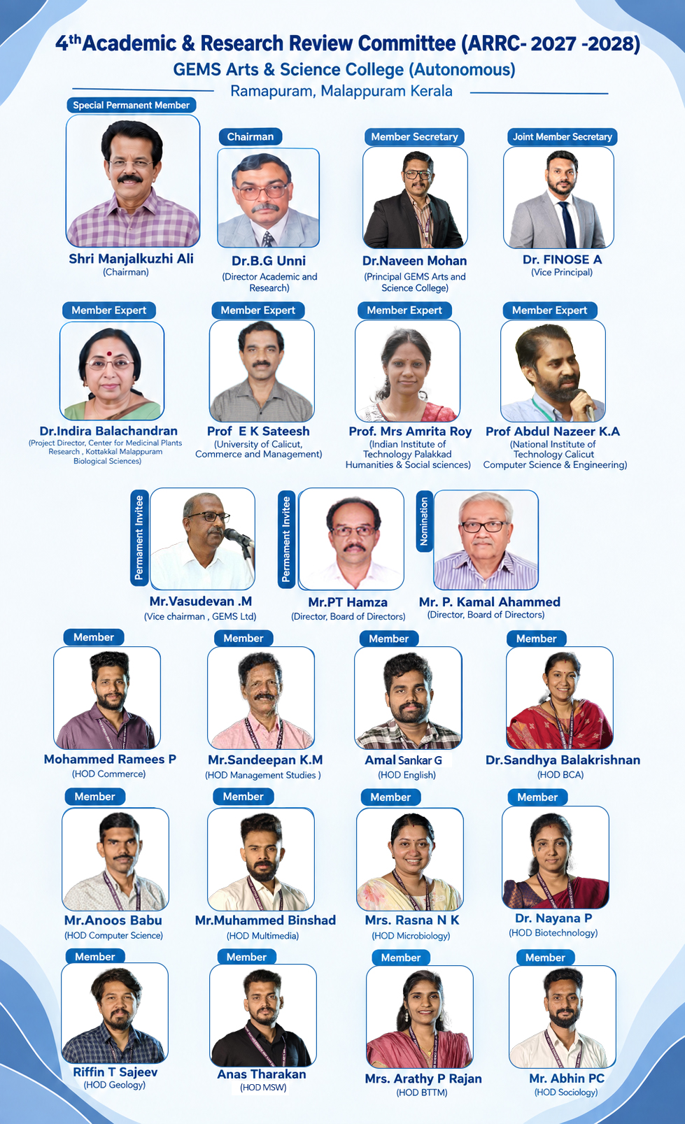 4th Academic & Research Review Committee (ARRC-2027–2028)