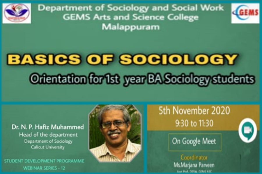 Basics of Sociology-orientation Programme