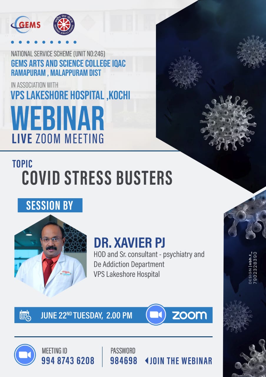WEBINAR ON COVID STRESS BUSTERS