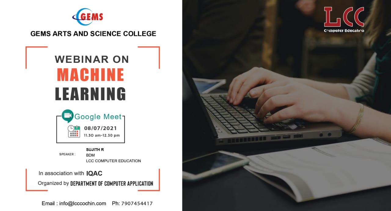 WEBINAR ON MACHINE LEARNING