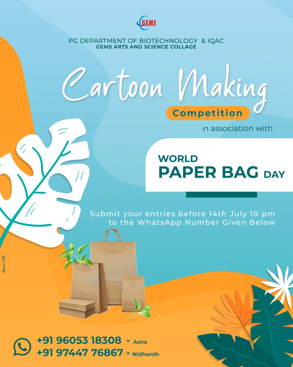 World Paper Bag Day: Cartoon Making Competition