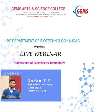 Webinar On Scope of Bioprocess Technology