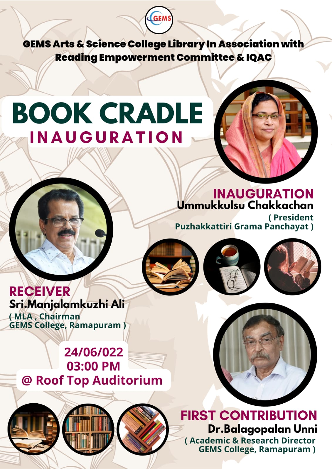 BOOK CRADLE INAUGURATION