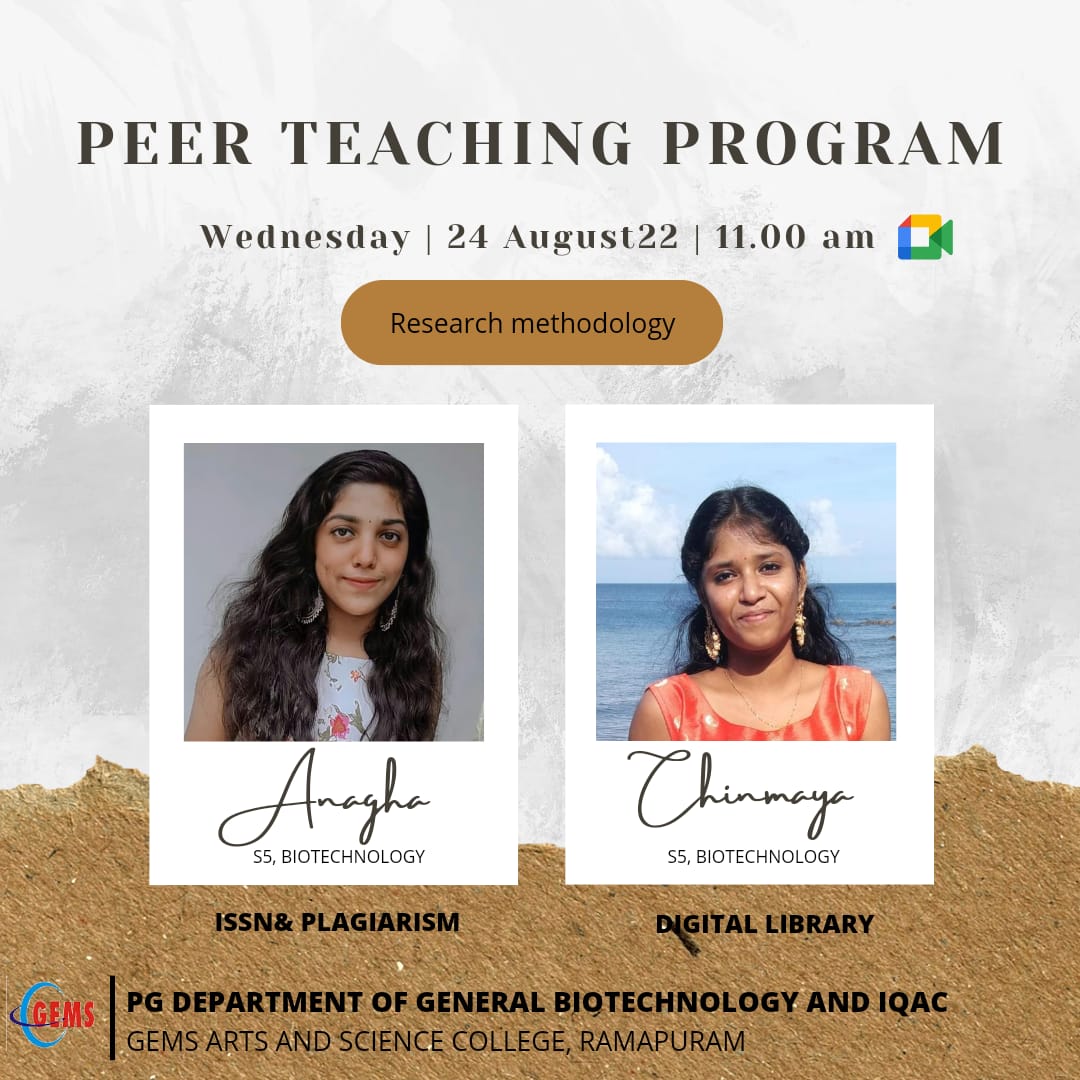 PEER TEACHING PROGRAM