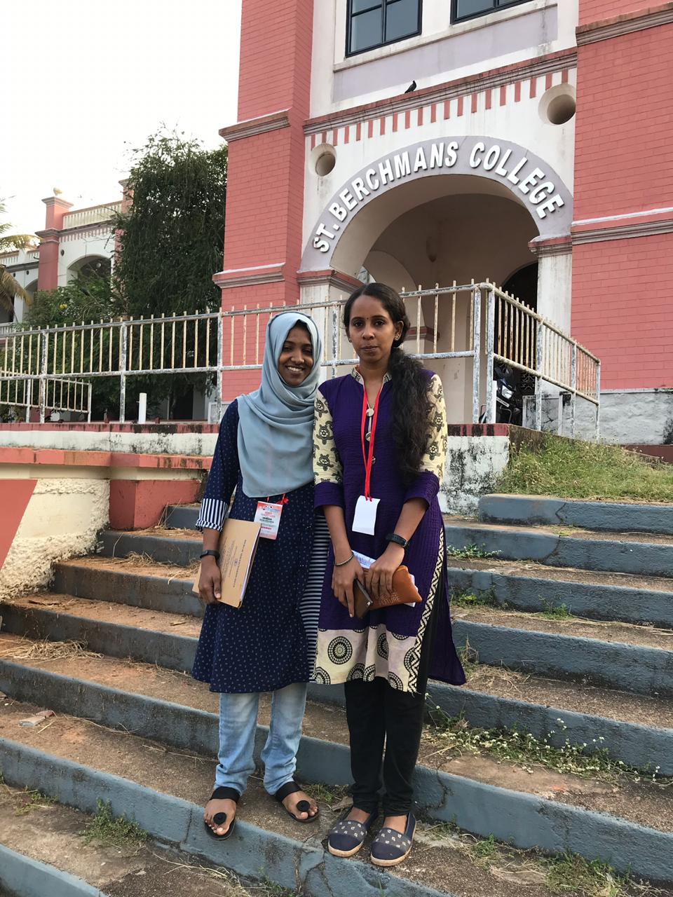 Anagha E and Nasira Thayyil won third prize in Debate
