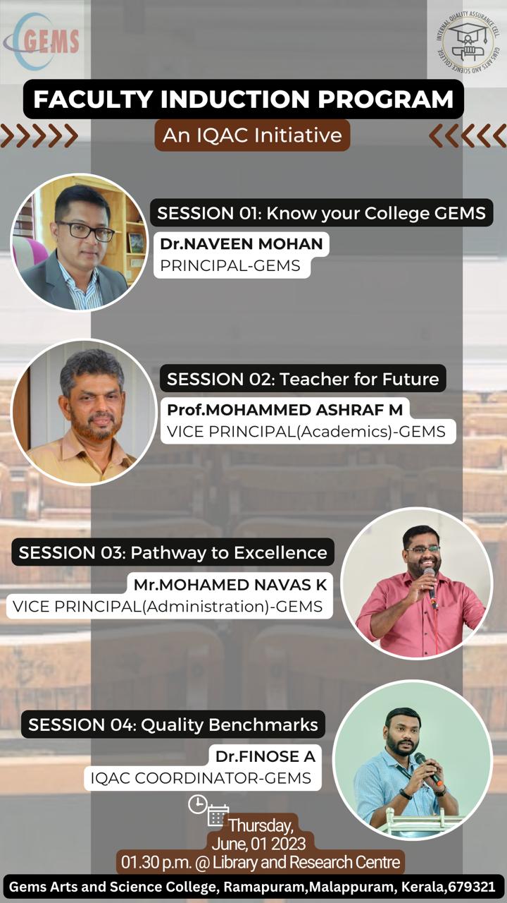 Faculty induction program
