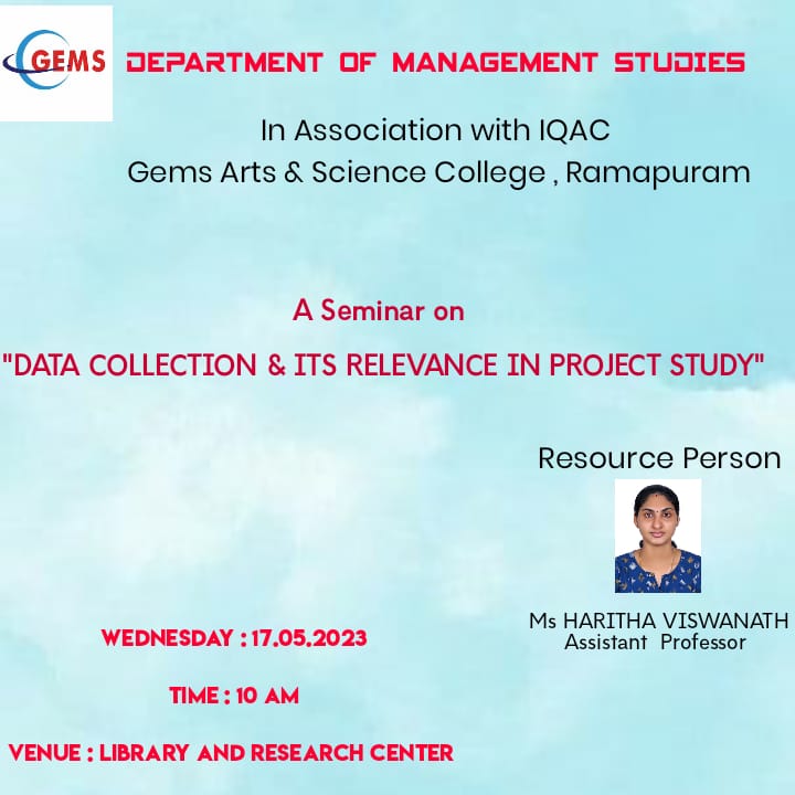 Data Collection & Its Relevance In Project Study