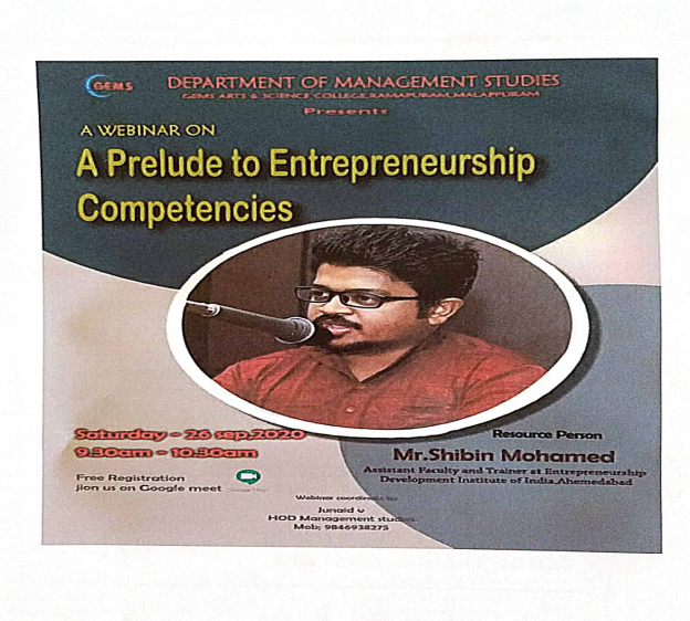 A PRELUDE TO ENTREPRENEURSHIP COMPETENCIES