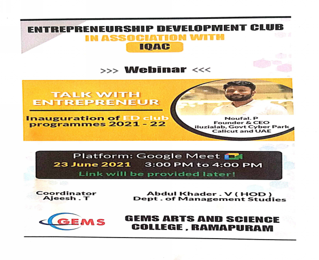 TALK WITH ENTREPRENEUR