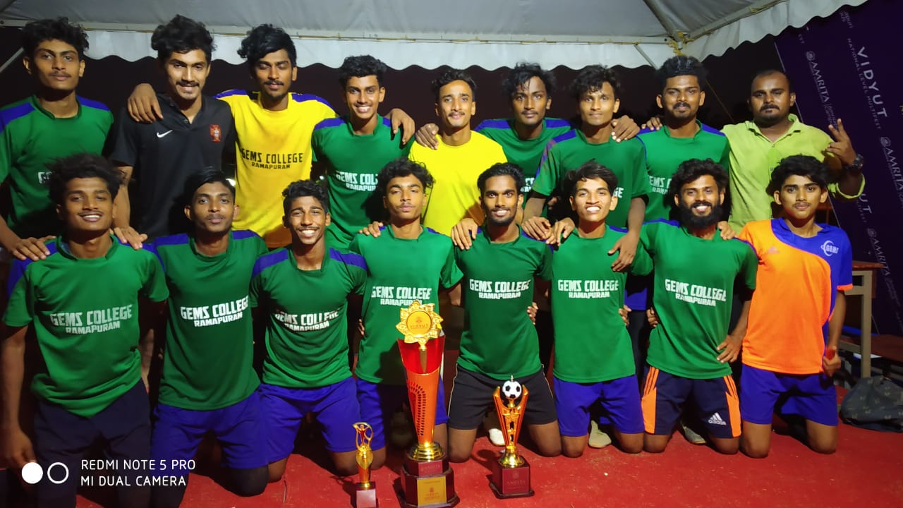 GEMS football team won the VIDYUT CUP 2K19