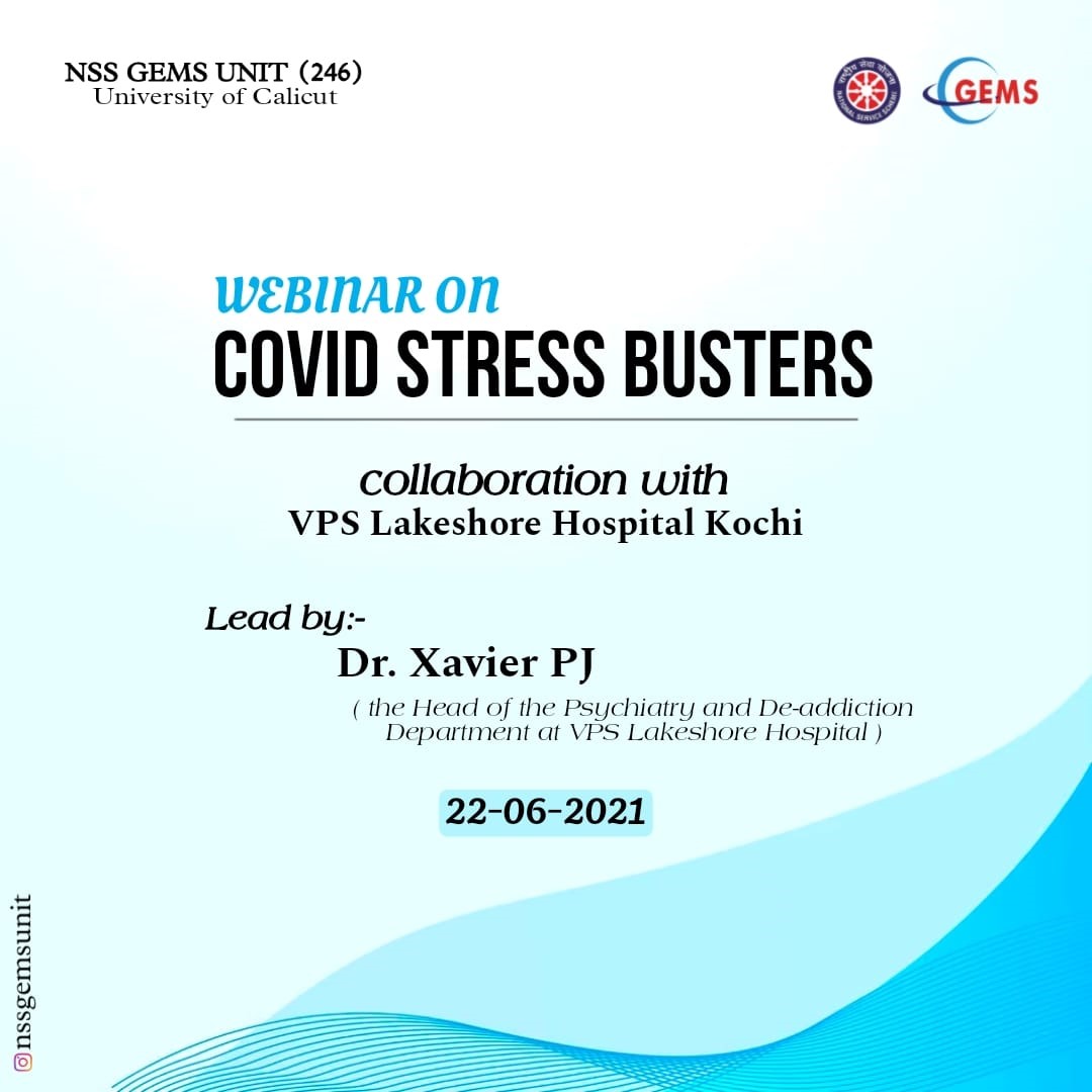WEBINAR ON COVID STRESS BUSTERS