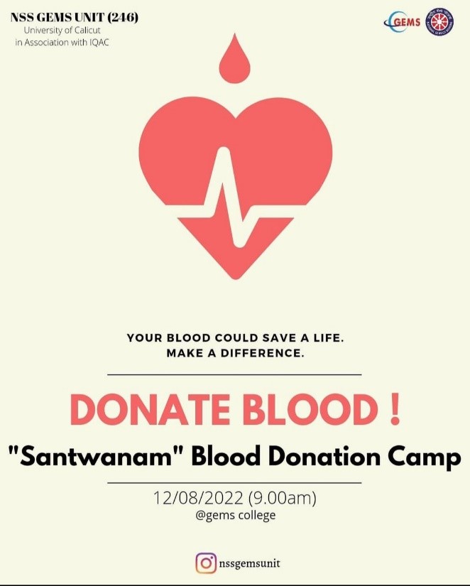 BLOOD DONATION CAMP SANTHWANAM 2022