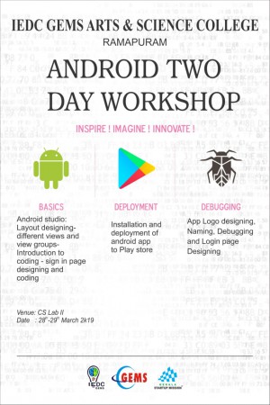 Two day Workshop on Android App Development