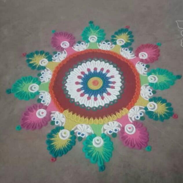 GEMS bagged the first prize for Rangoli and Mime in Inter zone Arts Fest