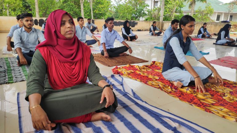 GEMS NSS Unit Celebrated International Yoga Day