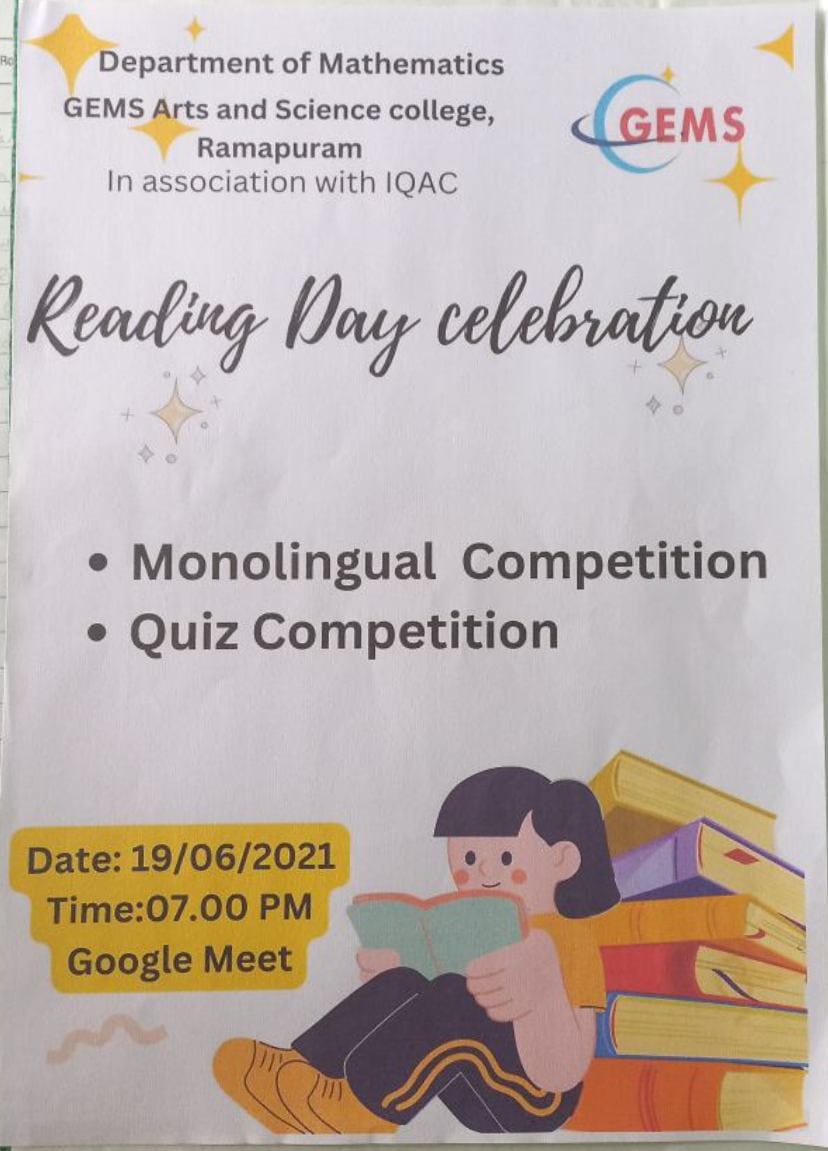 READING DAY CELEBRATION online