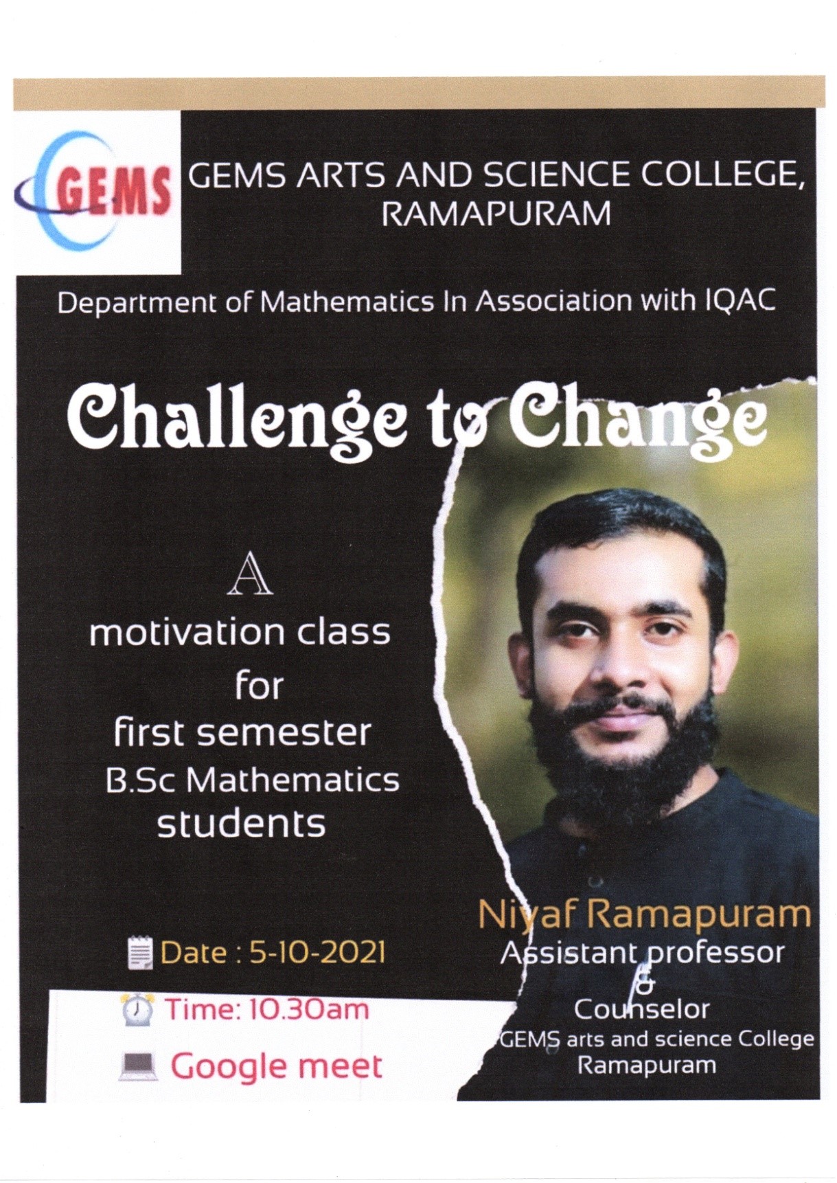 CHALLENGE TO CHANGE