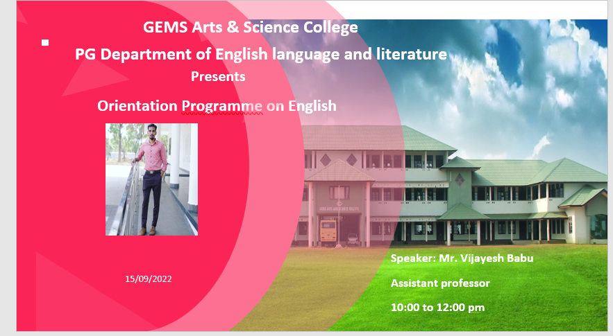 Student Induction programme 2022
