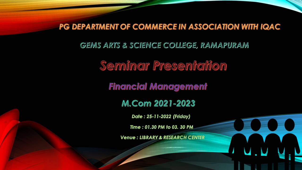 presentation on the topic of ‘Financial Management’