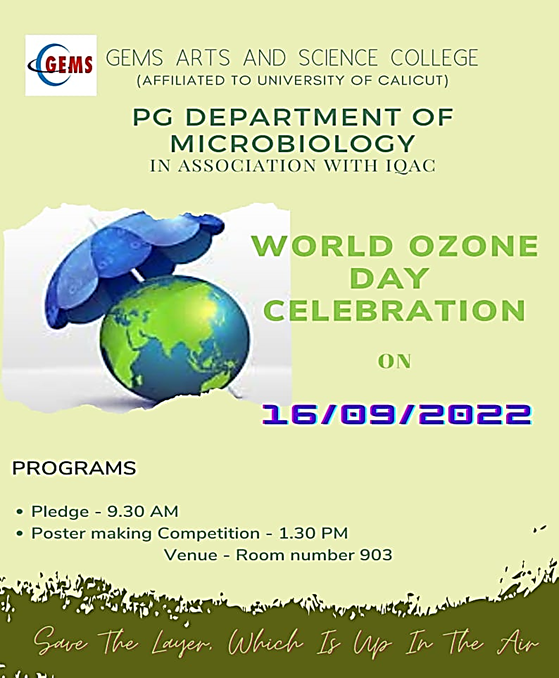 WORLD OZONE DAY CELEBRATION