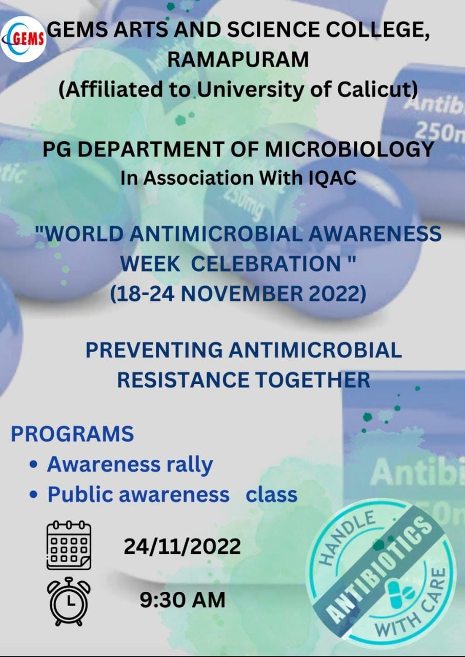 WORLD ANTIMICROBIAL AWARENESS WEEK CELEBRATION