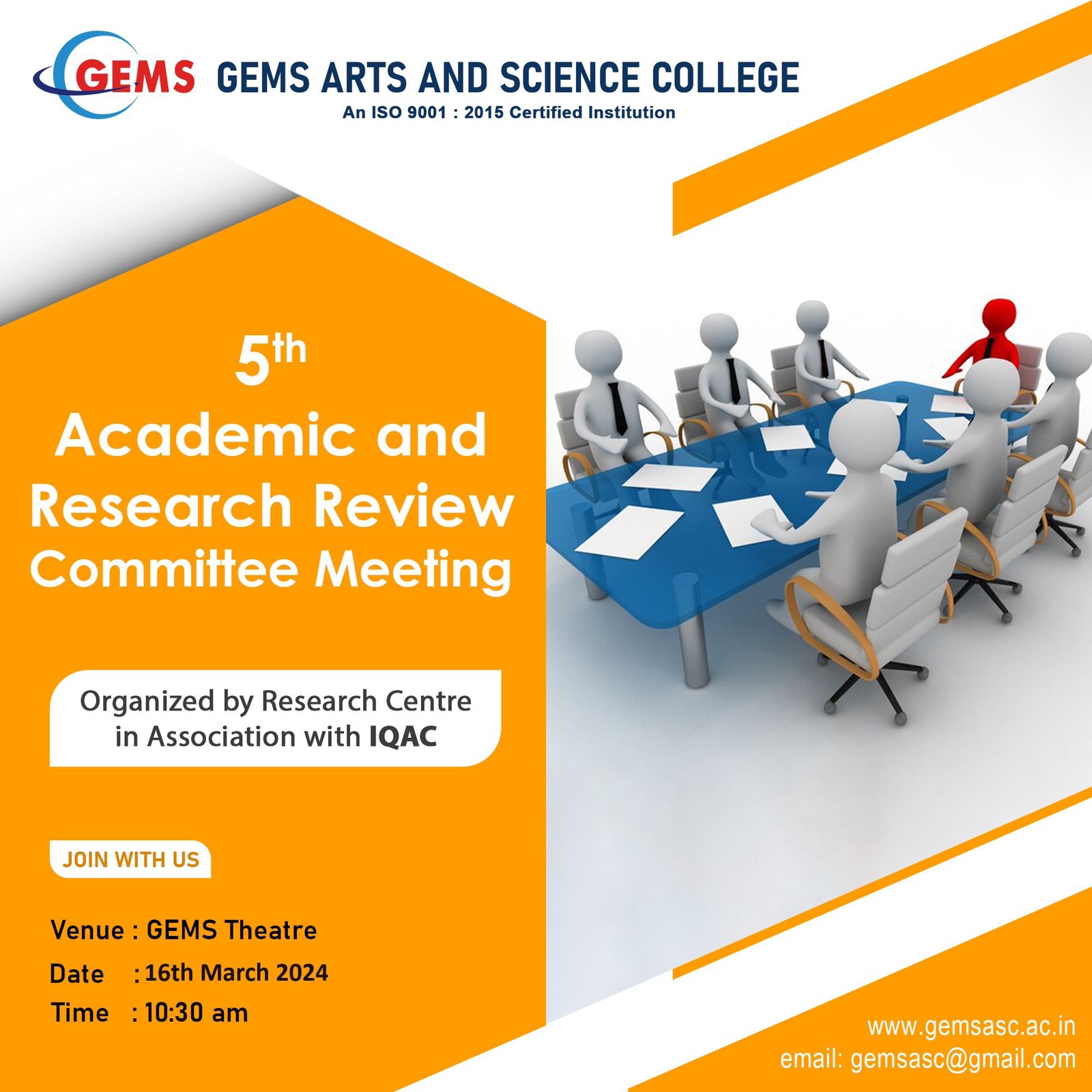 5th Academic and Research Review Committee Meeting