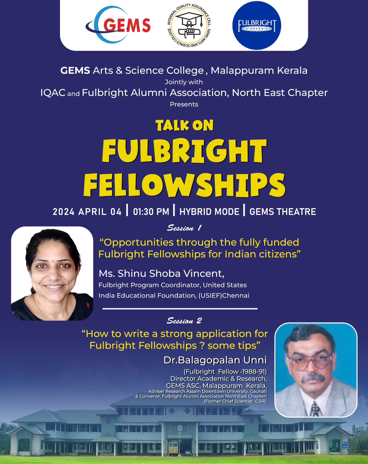TALK ON FULBRIGHT FELLOWSHIPS