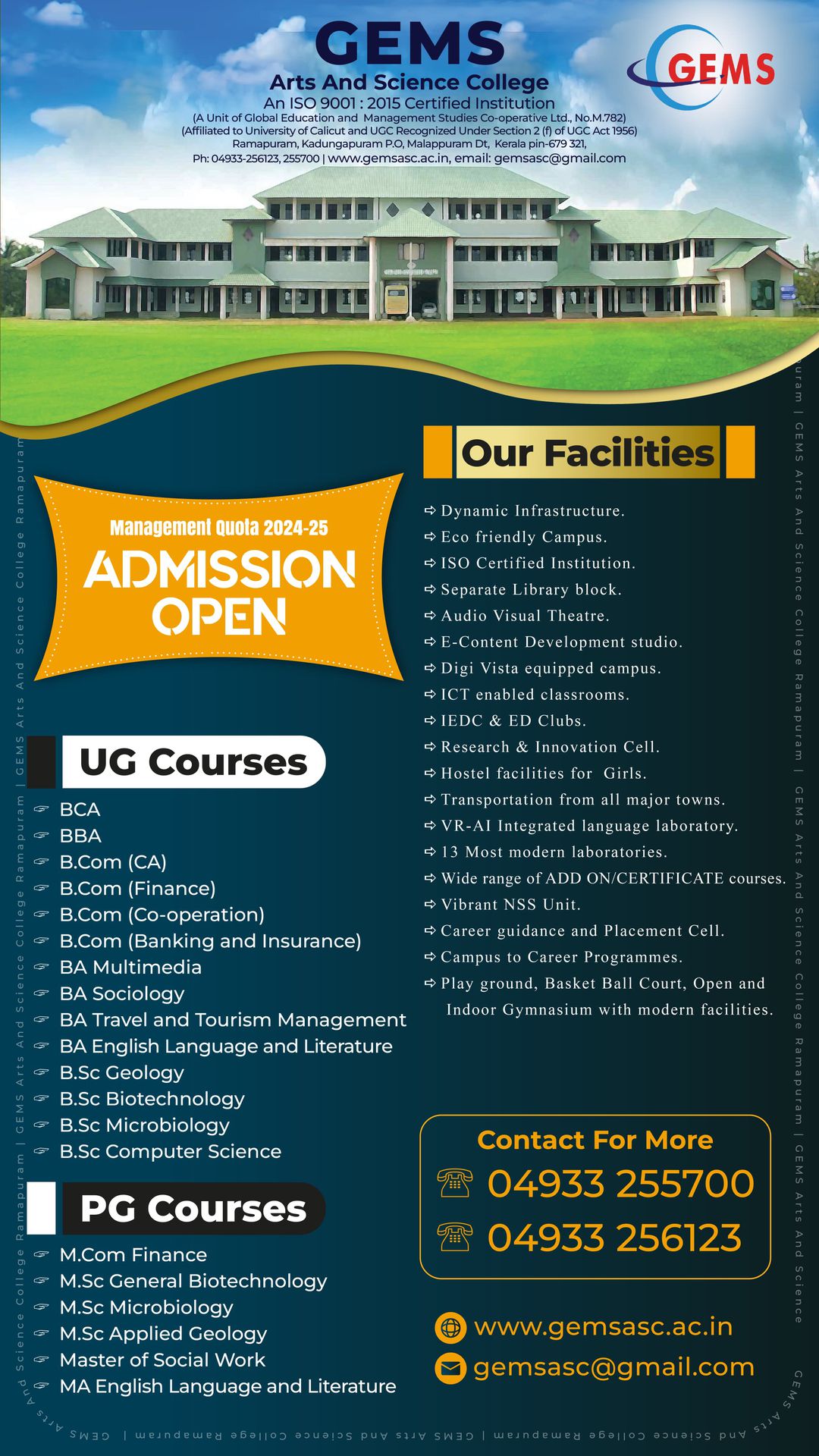 ADMISSION OPEN 2024-2025