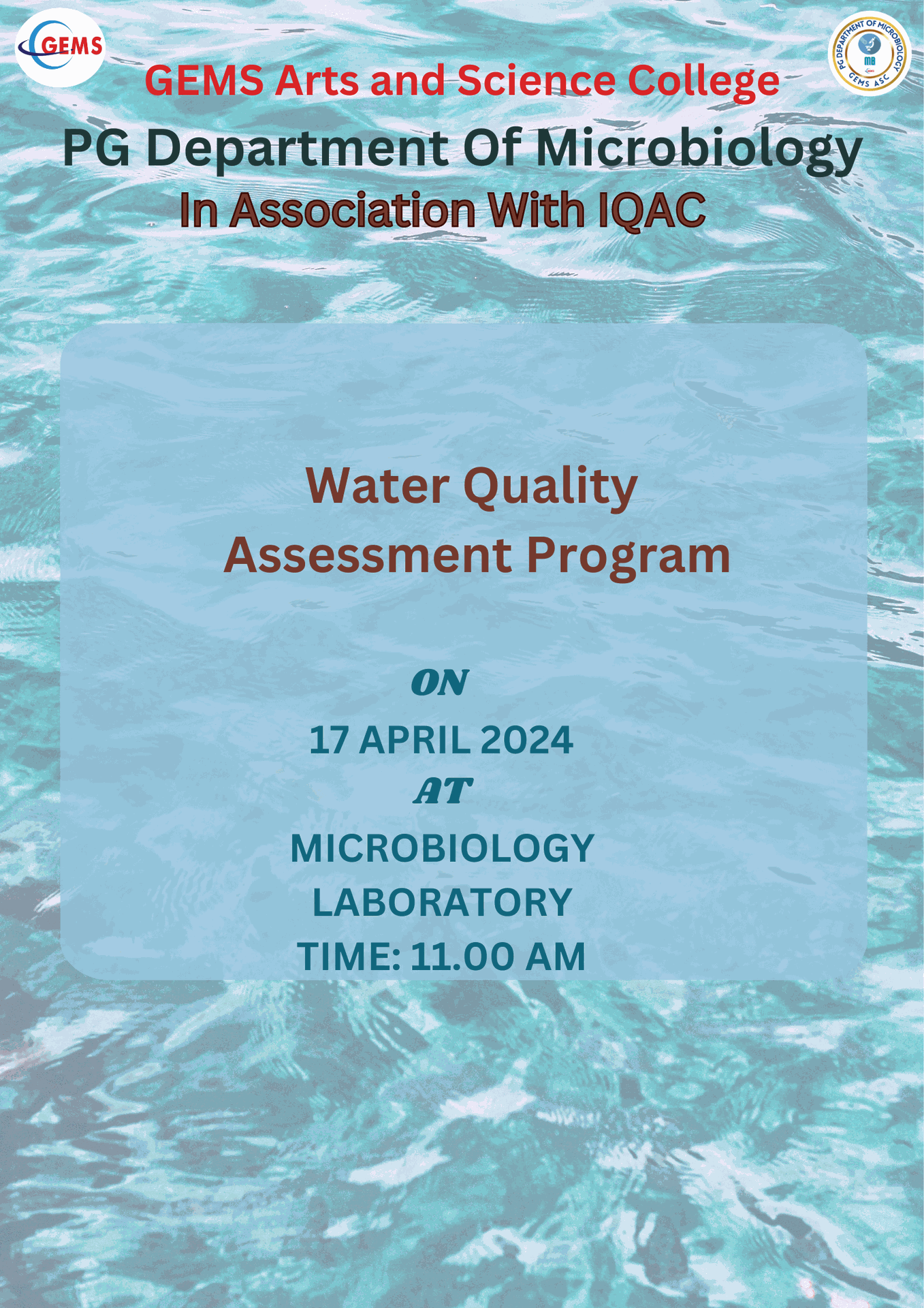 Water Quality Assessment program