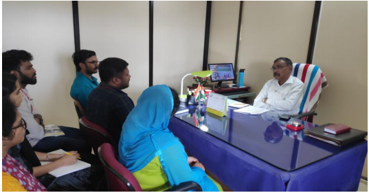 Interactive session organized by the faculties of Sociology and Social Work with Director Academic and Research at the college campus