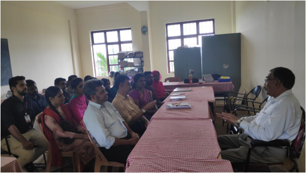 Interactive session was arranged with the faculties of PG Department of Commerce with Academic and Research Director on 22nd August 2019 In the college campus