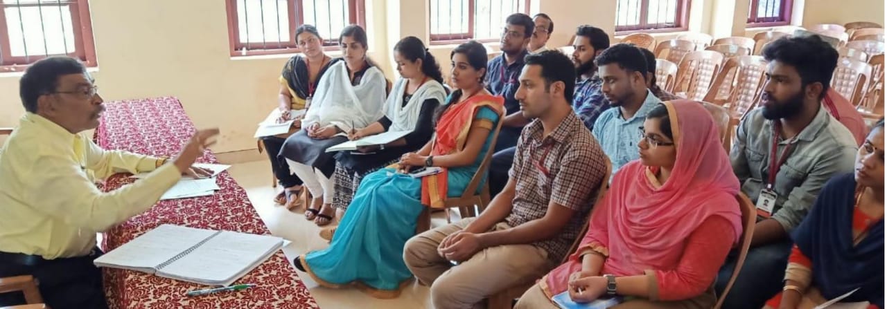 Meeting held on 27th August 2019 at the Seminar Hall with the faculty members for the preparation of SIRO certificate for the college.