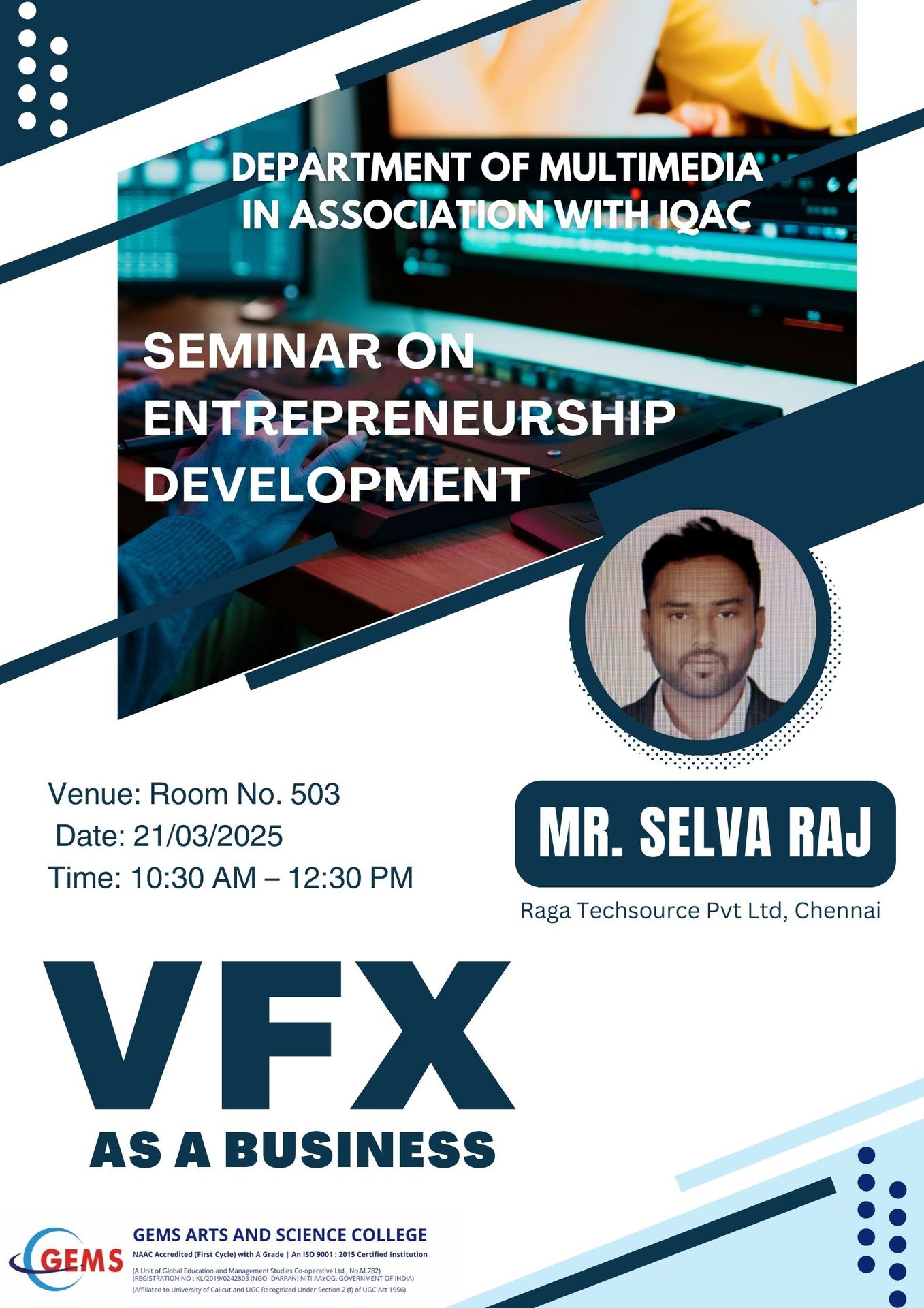 SEMINAR ON ENTREPRENEURSHIP DEVELOPMENT