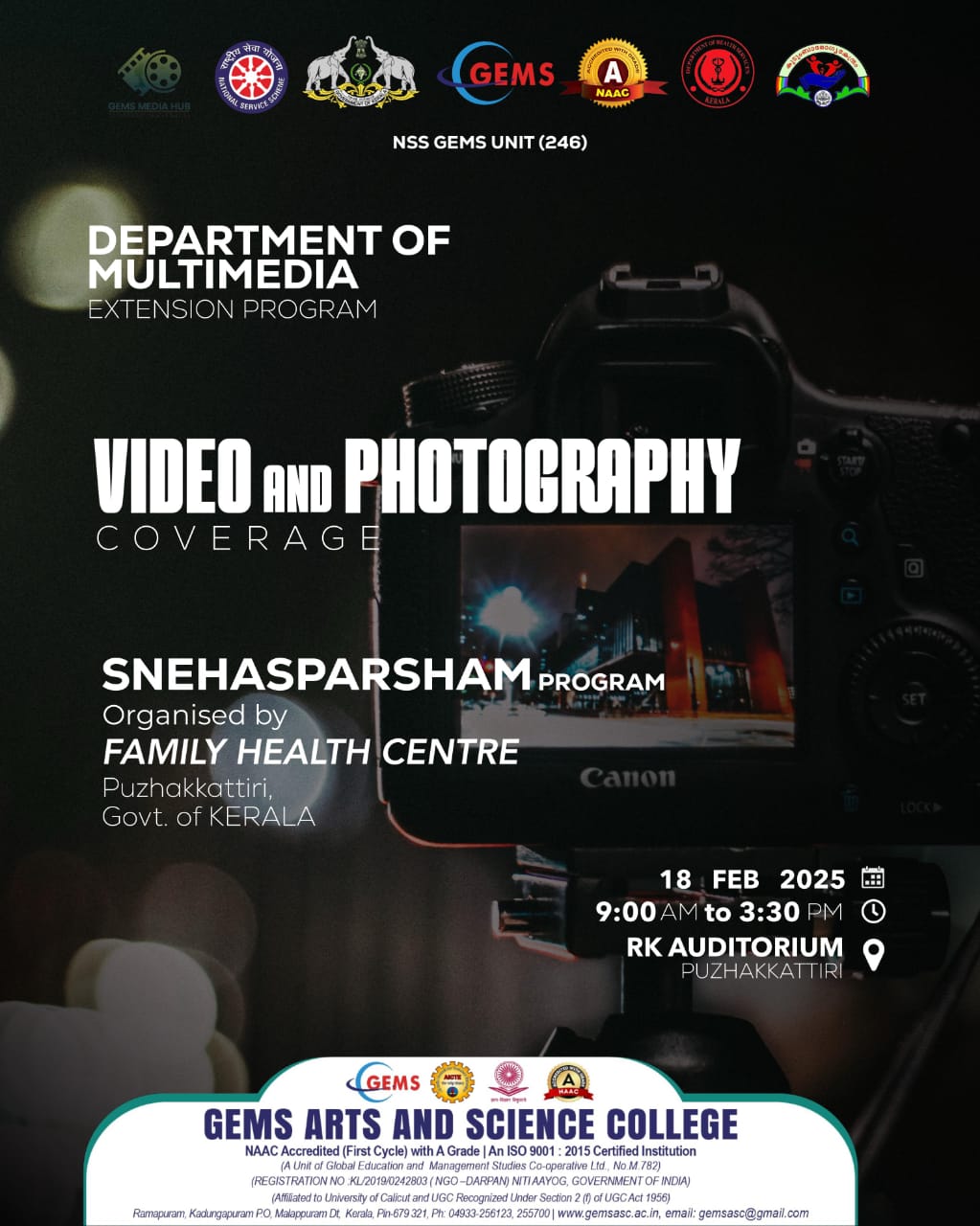 Extension Activity for Pain and Palliative Care Event- Video and Photography Coverage