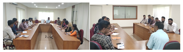 Interactive session with Director Academic and Research, Principal and Head of the Departments held on 4th October 2019 at the Board Room GEMS Arts and Science College Campus