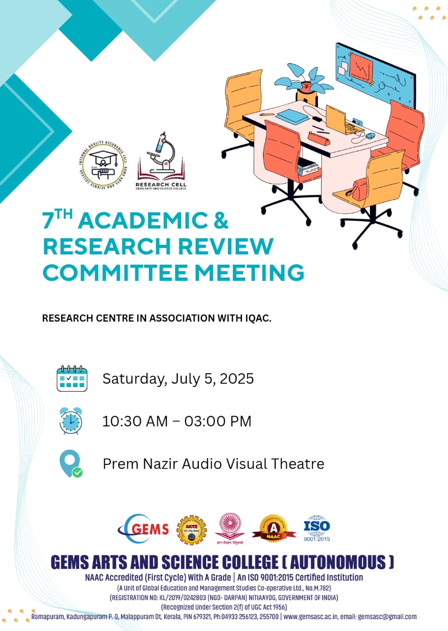 7TH ACADEMIC & RESEARCH REVIEW COMMITTEE MEETING