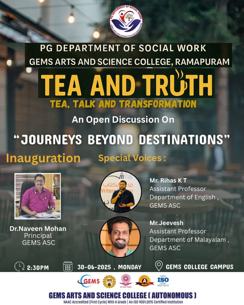 Officially launched Tea and Truth—an open discussion platform