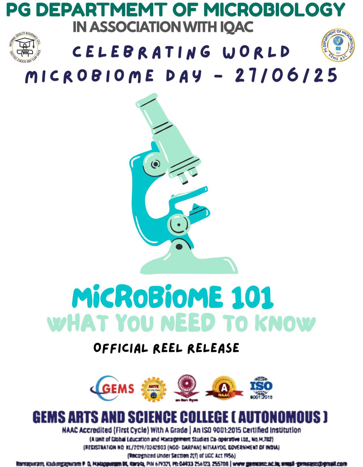 MICROBIOME 101: WHAT YOU NEED TO KNOW - OFFICIAL REELS RELEASE