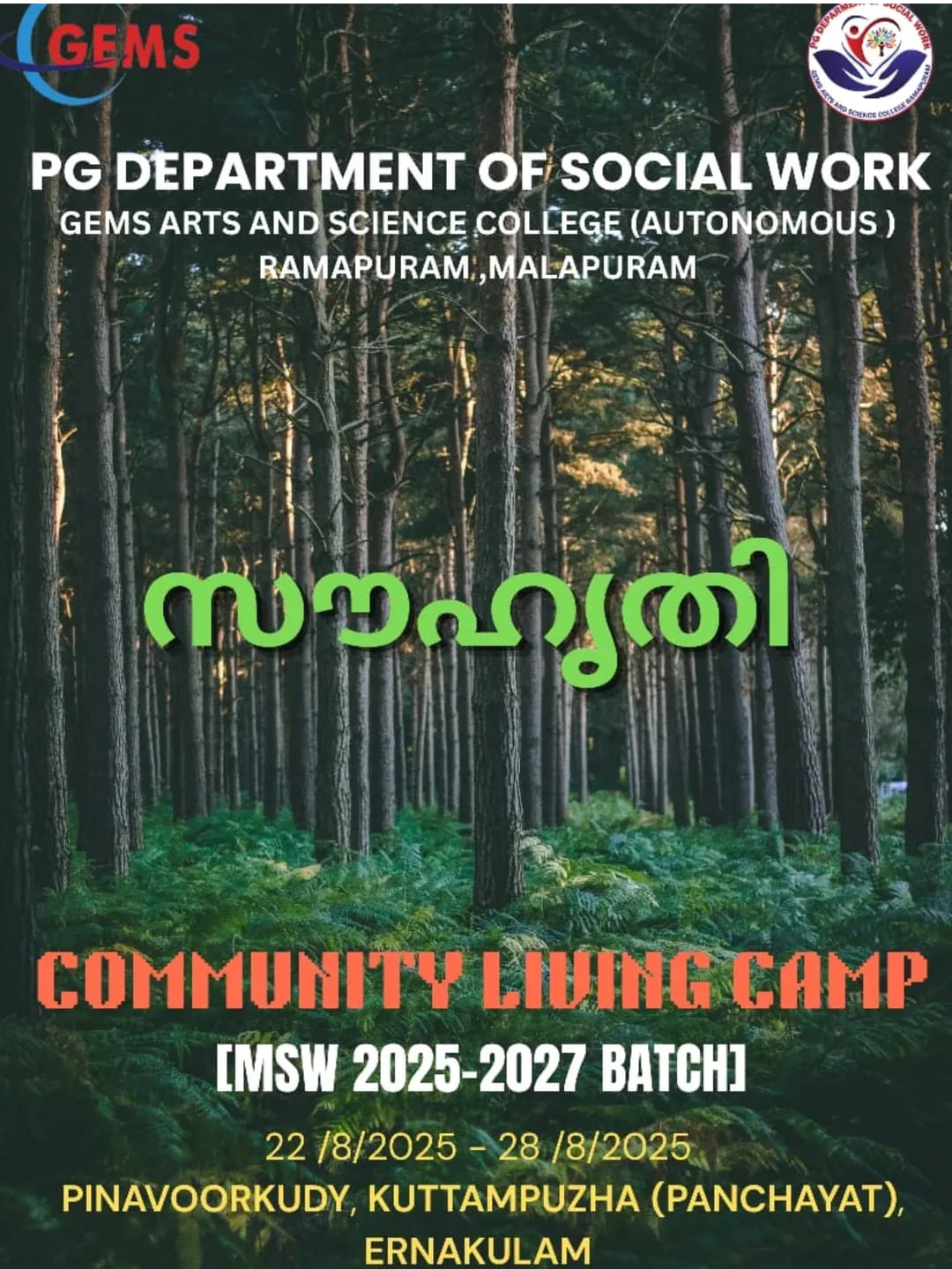 Seven-day Community Living Camp