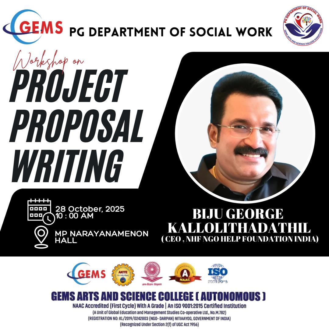 WORKSHOP ON “PROJECT PROPOSAL WRITING