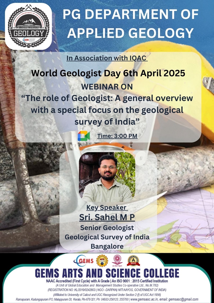 WEBINAR - World Geologist Day