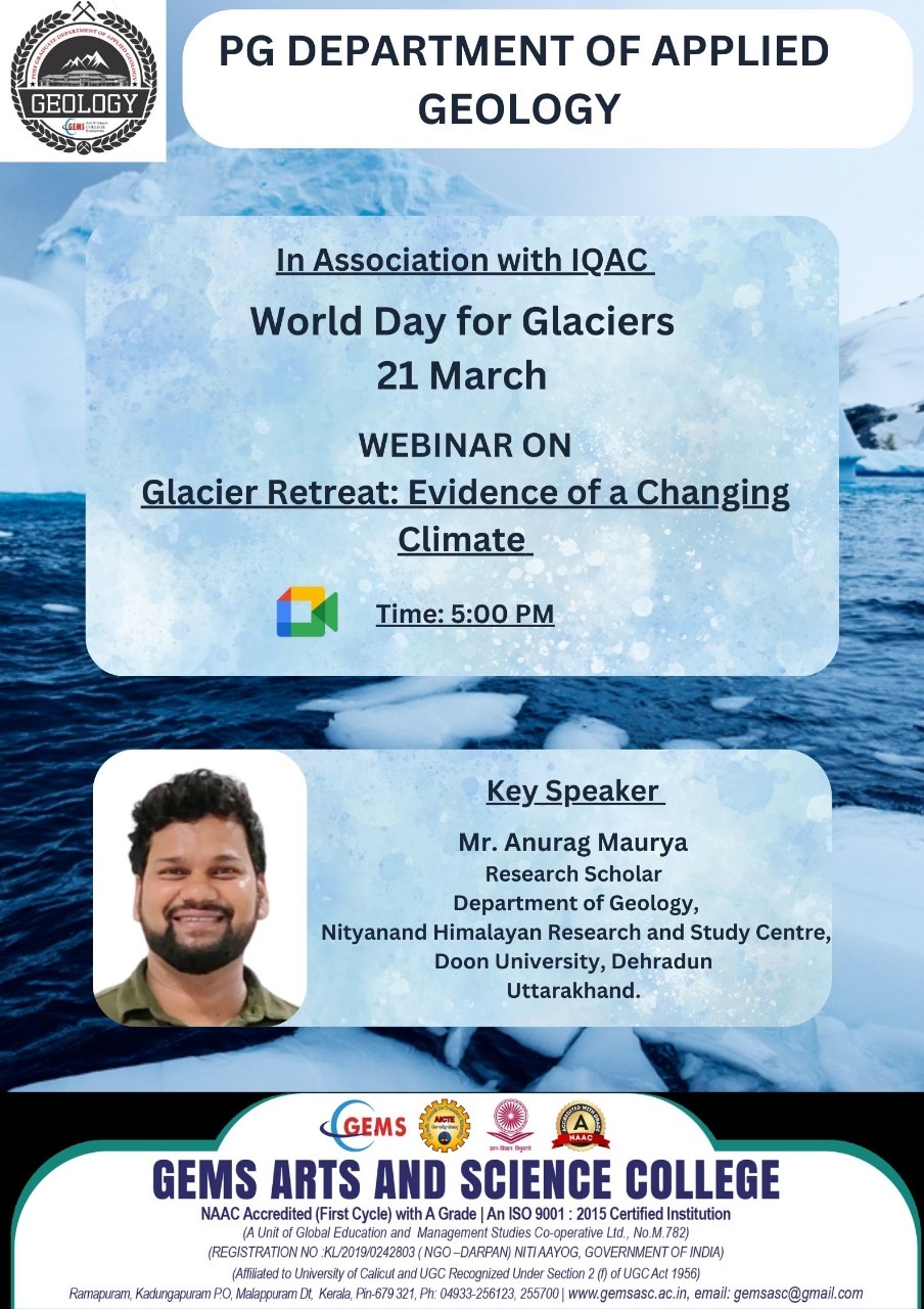 Webinar on “Glacier Retreat