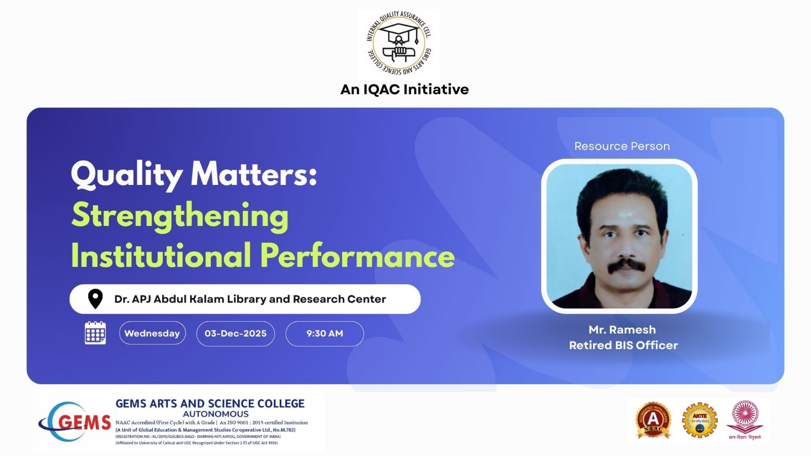 Quality Matters: Strengthening Institutional Performance