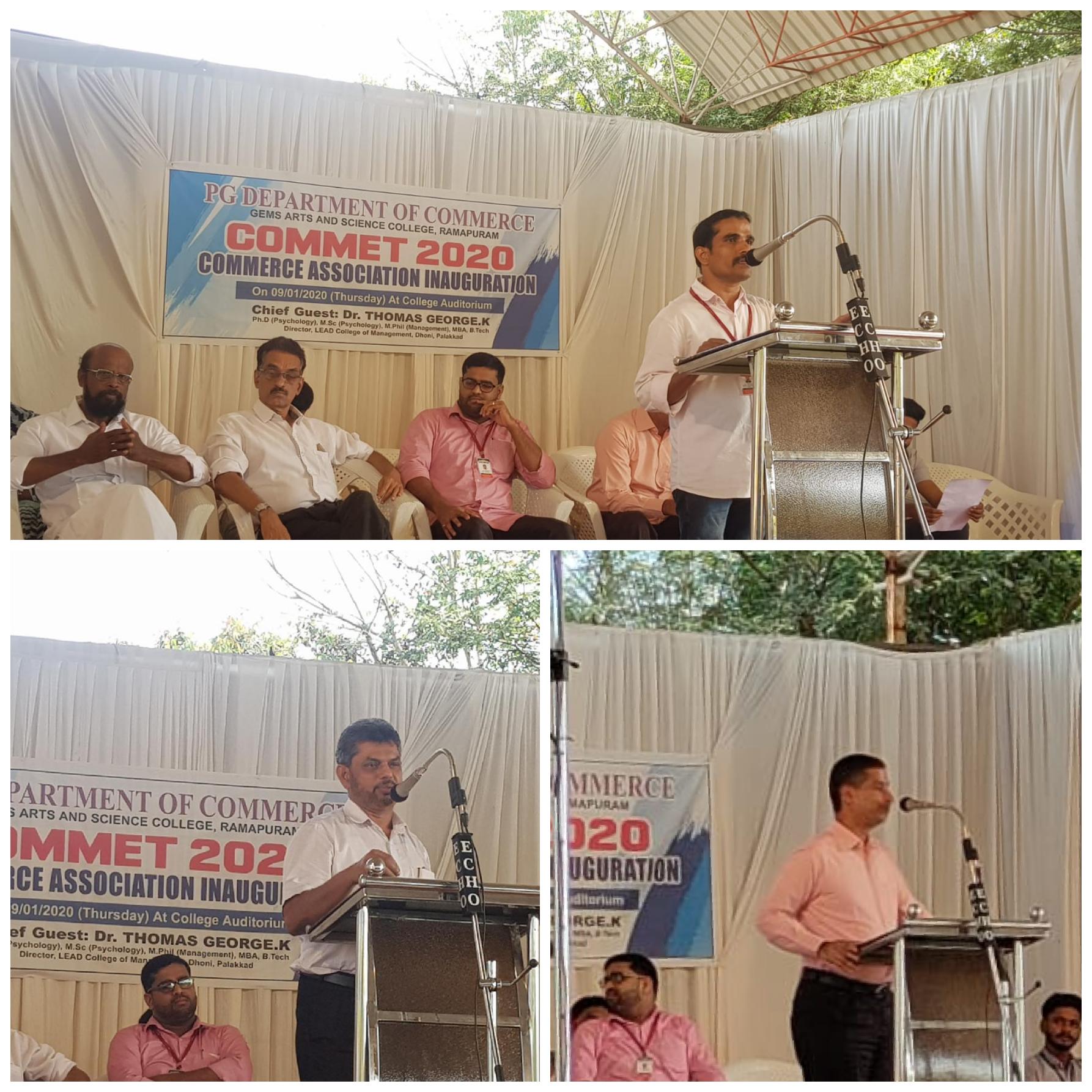 COMMERCE ASSOCIATION (COMMET 2020)INAUGURATED.